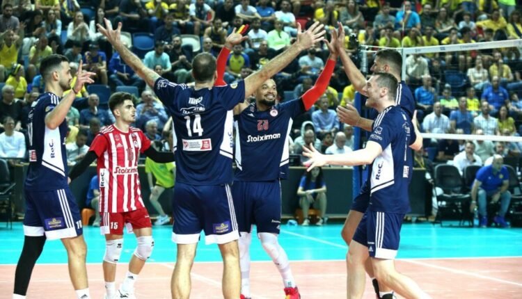 cev-challenge-cup:-Έκανε-το-πρώτο-βήμα-ο-Ολυμπιακός-με-άνετη-νίκη-στο-Ισραήλ