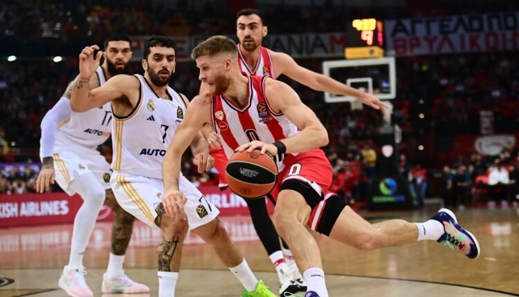 euroleague:-Ήττα-του-Ολυμπιακού-από-τη-Ρεάλ-Μαδρίτης
