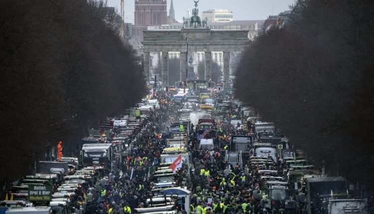 Σε-κινητοποιήσεις-και-οι-οδηγοί-φορτηγών-στην-Γερμανία,-συνεχίζουν-οι-αγρότες
