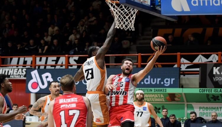 basket-league:-Άνετη-επικράτηση-του-Ολυμπιακού-στην-Πάτρα