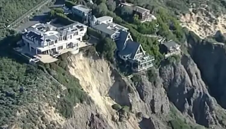 Σπίτια-εκατομμυρίων-δολαρίων-στην-Καλιφόρνια-«κρέμονται»-στο-γκρεμό-μετά-απο-κατολίσθηση