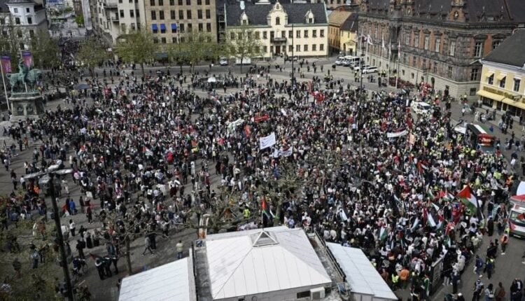 Χιλιάδες-ανθρώπων-στις-διαδηλώσεις-στο-Μάλμε-που-διεξάγεται-η-eurovision-υπέρ-των-Παλαιστινίων