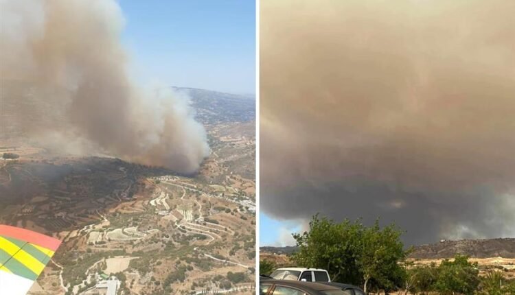 Μεγάλη-φωτιά-στην-Κύπρο:-Προληπτικές-εκκενώσεις-οικισμών-και-διεθνής-βοήθεια