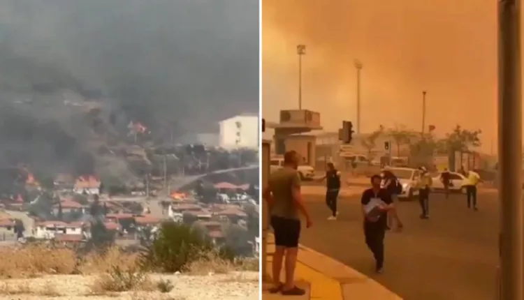 Τουρκία:-Μεγάλη-φωτιά-στο-Κορδελιό-Σμύρνης-–-Καίγονται-οικισμοί-(video)