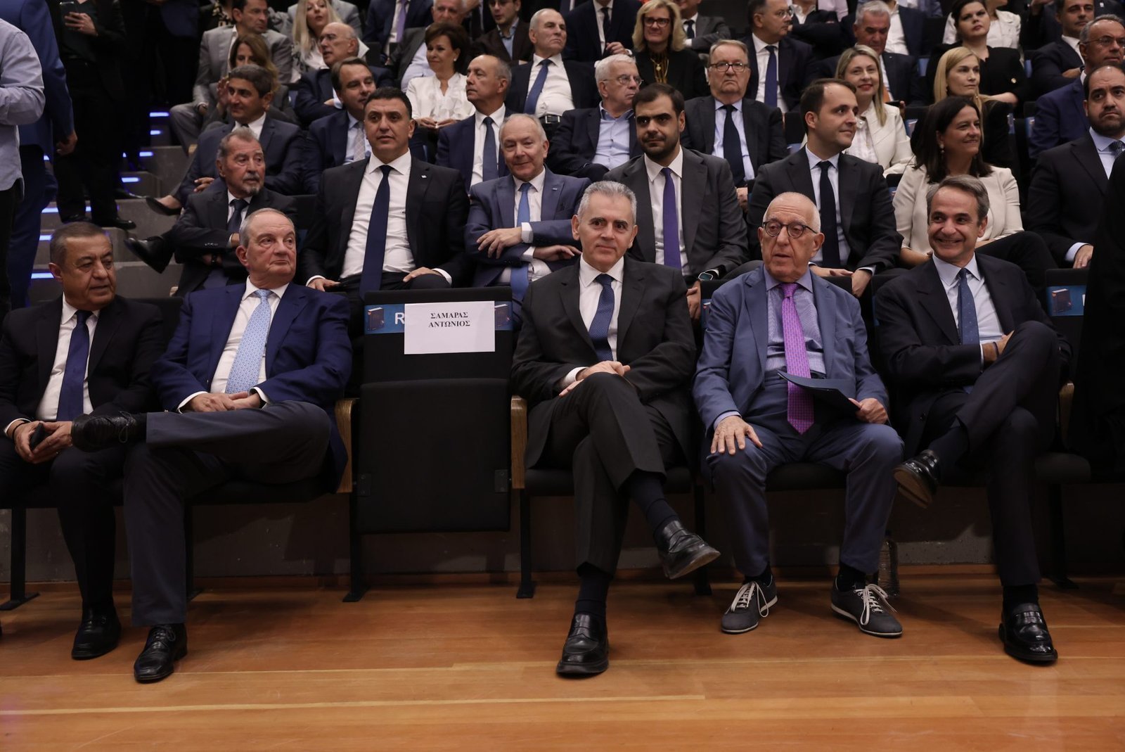 Μητσοτάκης,-Καραμανλής-στην-παρουσίαση-του-βιβλίου-του-Ευριπίδη-Στυλιανίδη