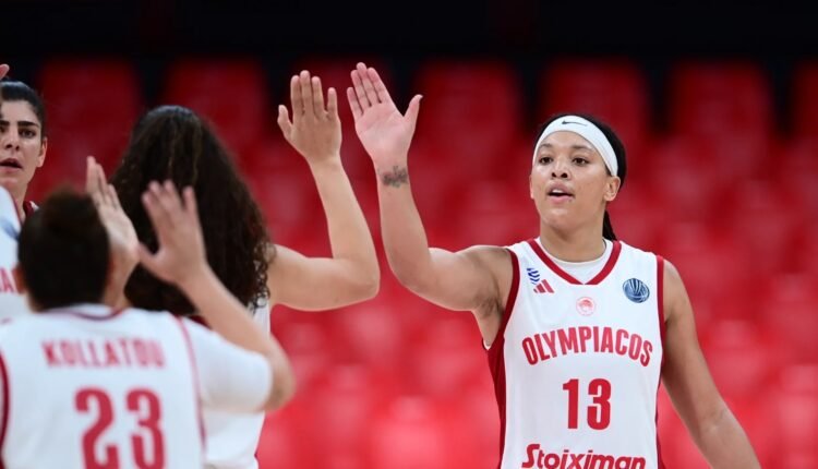 Μπάσκετ-Γυναικών:-Νίκη-του-Ολυμπιακού-επί-της-dvtk-για-την-Ευρωλίγκα-Γυναικών
