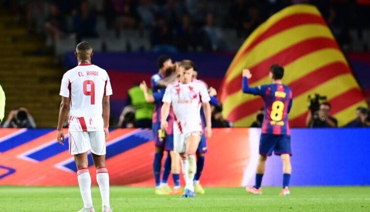 Ολυμπιακός:-Καθίζηση-και-βαριά-ήττα-στη-Βαρκελώνη