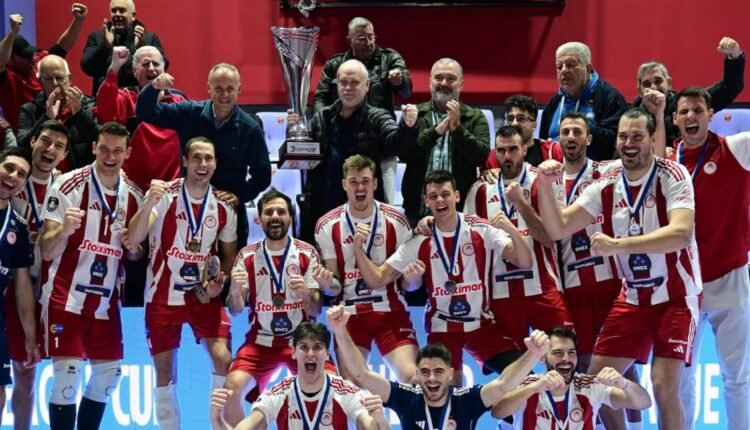 Βόλεϊ-ανδρών:-Ο-Ολυμπιακός-κατέκτησε-το-league-cup!